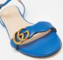 Gucci Vintage Pre-owned Leather flats Blue Dames - Thumbnail 8