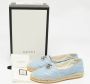 Gucci Vintage Pre-owned Leather flats Blue Dames - Thumbnail 9