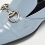 Gucci Vintage Pre-owned Leather flats Blue Dames - Thumbnail 3