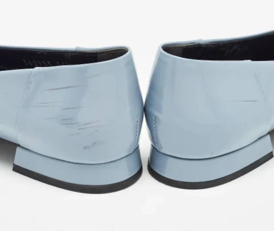 Gucci Vintage Pre-owned Leather flats Blue Dames