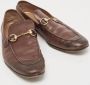 Gucci Vintage Pre-owned Leather flats Brown Dames - Thumbnail 4