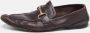 Gucci Vintage Pre-owned Leather flats Brown Dames - Thumbnail 2
