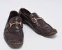 Gucci Vintage Pre-owned Leather flats Brown Dames - Thumbnail 4