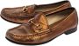 Gucci Vintage Pre-owned Leather flats Brown Dames - Thumbnail 2