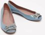 Gucci Vintage Pre-owned Leather flats Gray Dames - Thumbnail 4