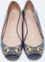 Gucci Vintage Pre-owned Leather flats Gray Dames - Thumbnail 3