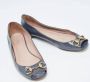 Gucci Vintage Pre-owned Leather flats Gray Dames - Thumbnail 4