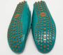 Gucci Vintage Pre-owned Leather flats Green Dames - Thumbnail 6