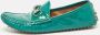 Gucci Vintage Pre-owned Leather flats Green Dames - Thumbnail 2