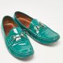 Gucci Vintage Pre-owned Leather flats Green Dames - Thumbnail 4