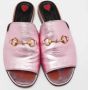 Gucci Vintage Pre-owned Leather flats Pink Dames - Thumbnail 2