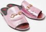 Gucci Vintage Pre-owned Leather flats Pink Dames - Thumbnail 3