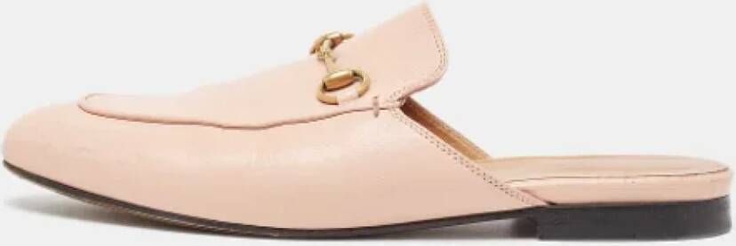 Gucci Vintage Pre-owned Leather flats Pink Dames