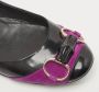 Gucci Vintage Pre-owned Leather flats Purple Dames - Thumbnail 7