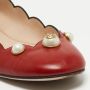 Gucci Vintage Pre-owned Leather flats Red Dames - Thumbnail 8