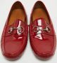 Gucci Vintage Pre-owned Leather flats Red Dames - Thumbnail 3