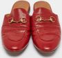 Gucci Vintage Pre-owned Leather flats Red Dames - Thumbnail 3