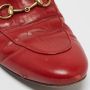 Gucci Vintage Pre-owned Leather flats Red Dames - Thumbnail 8