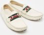 Gucci Vintage Pre-owned Leather flats White Dames - Thumbnail 4