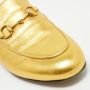 Gucci Vintage Pre-owned Leather flats Yellow Dames - Thumbnail 8