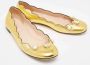 Gucci Vintage Pre-owned Leather flats Yellow Dames - Thumbnail 4