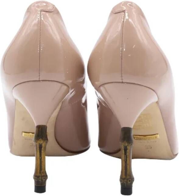 Gucci Vintage Pre-owned Leather heels Beige Dames