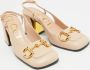 Gucci Vintage Pre-owned Leather heels Beige Dames - Thumbnail 4