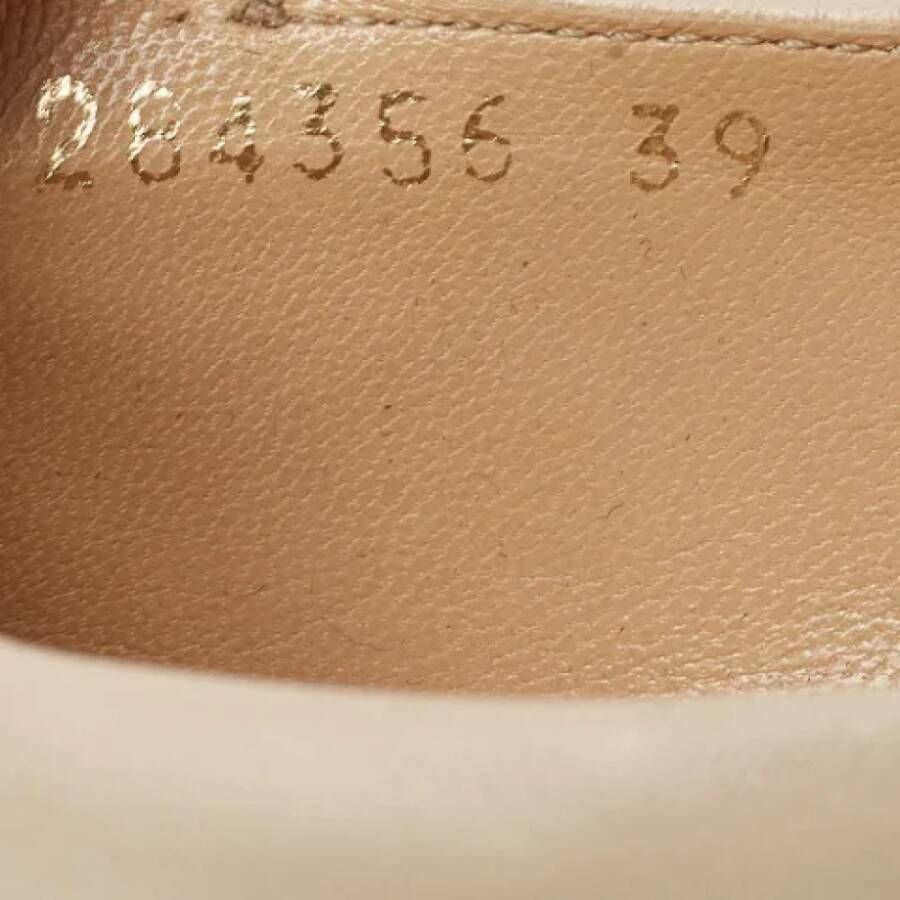 Gucci Vintage Pre-owned Leather heels Beige Dames