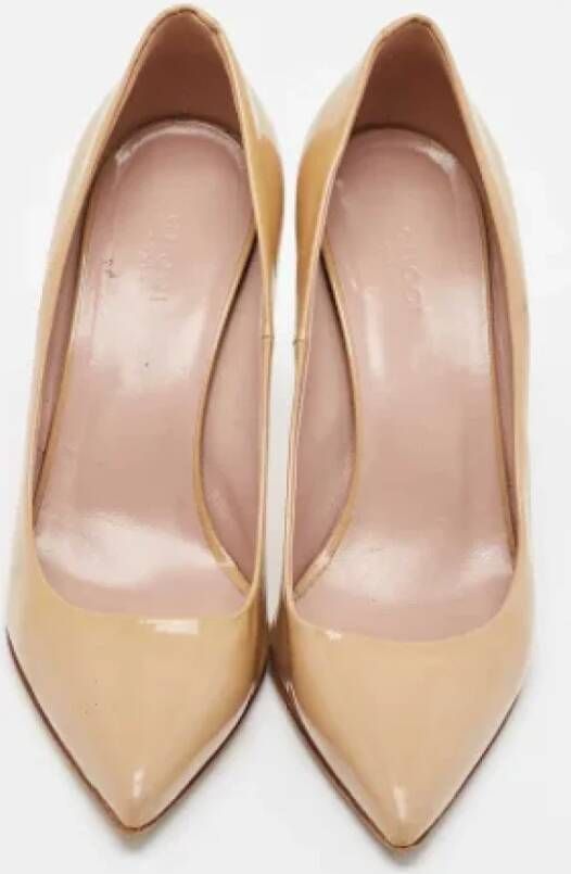 Gucci Vintage Pre-owned Leather heels Beige Dames