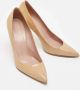 Gucci Vintage Pre-owned Leather heels Beige Dames - Thumbnail 4
