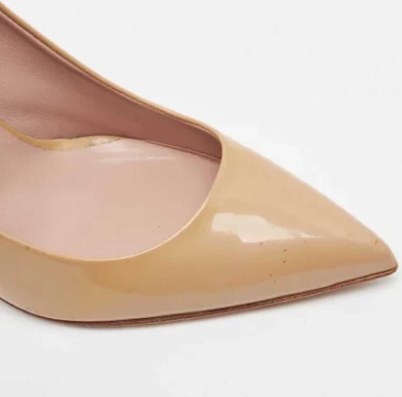 Gucci Vintage Pre-owned Leather heels Beige Dames