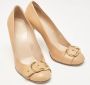 Gucci Vintage Pre-owned Leather heels Beige Dames - Thumbnail 3