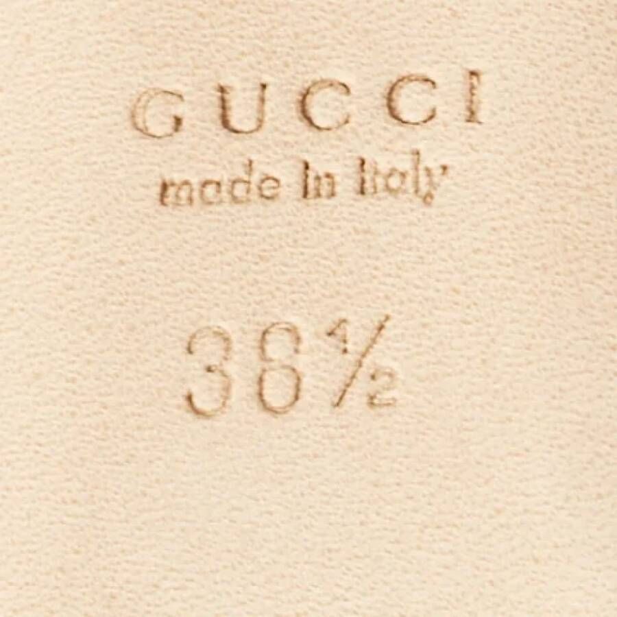 Gucci Vintage Pre-owned Leather heels Beige Dames