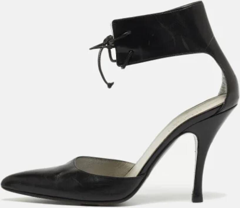 Gucci Vintage Pre-owned Leather heels Black Dames