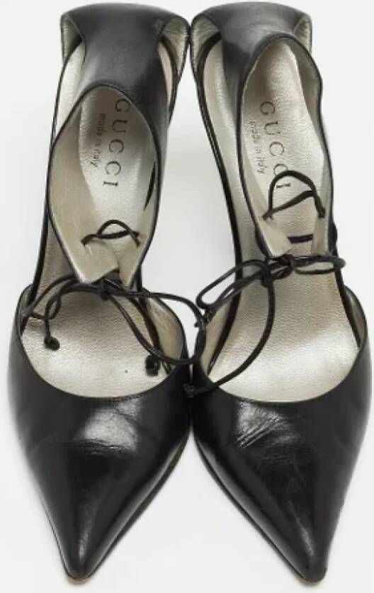 Gucci Vintage Pre-owned Leather heels Black Dames