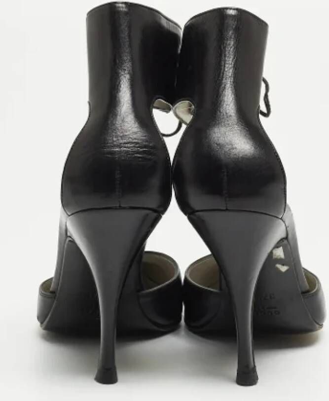 Gucci Vintage Pre-owned Leather heels Black Dames