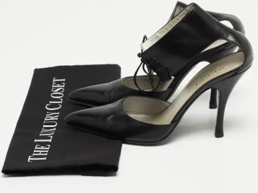 Gucci Vintage Pre-owned Leather heels Black Dames