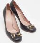Gucci Vintage Pre-owned Leather heels Black Dames - Thumbnail 3