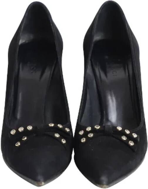 Gucci Vintage Pre-owned Leather heels Black Dames