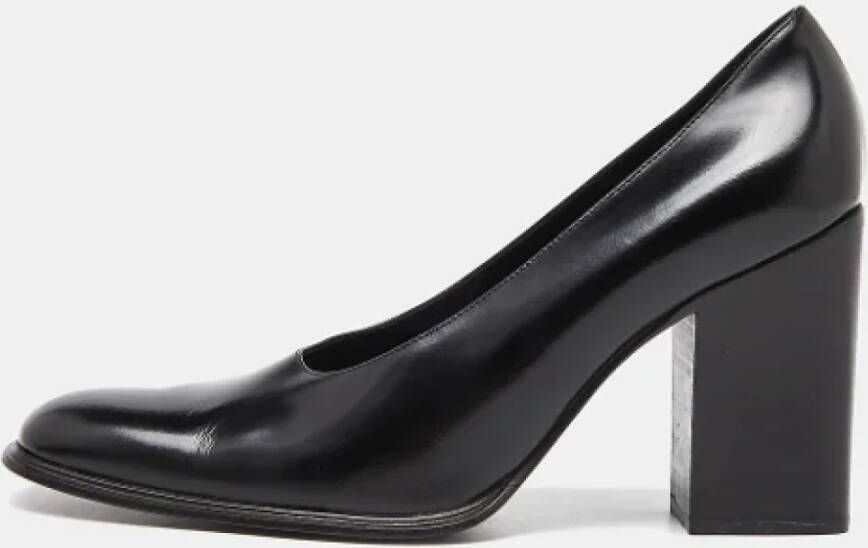 Gucci Vintage Pre-owned Leather heels Black Dames