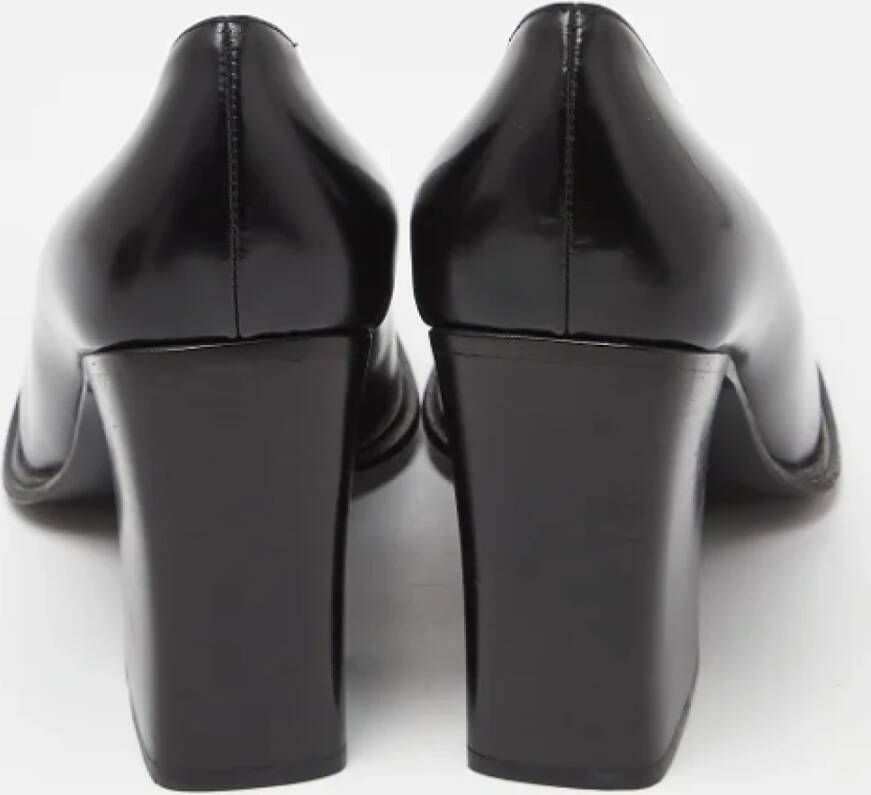 Gucci Vintage Pre-owned Leather heels Black Dames