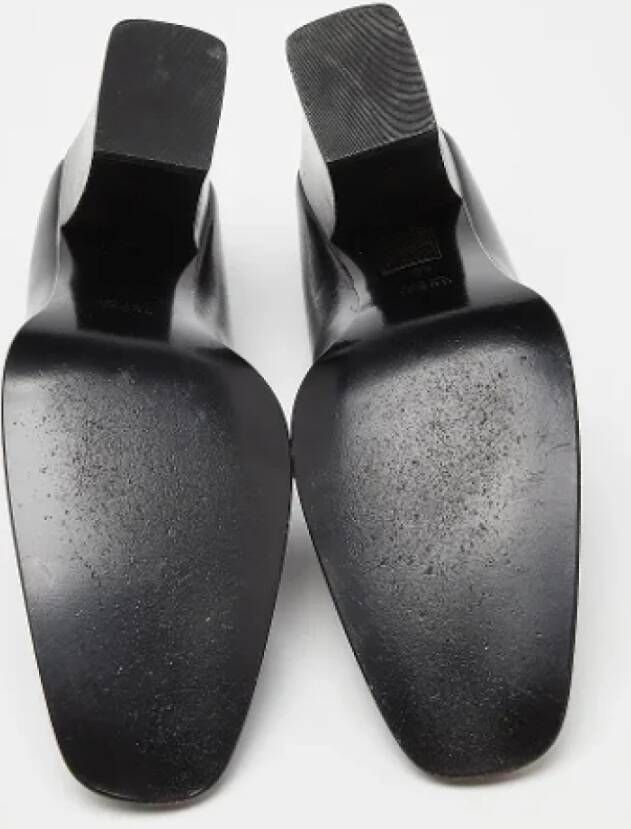 Gucci Vintage Pre-owned Leather heels Black Dames