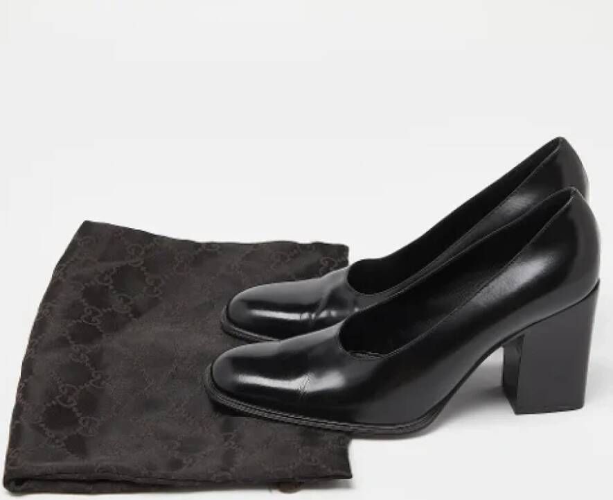 Gucci Vintage Pre-owned Leather heels Black Dames