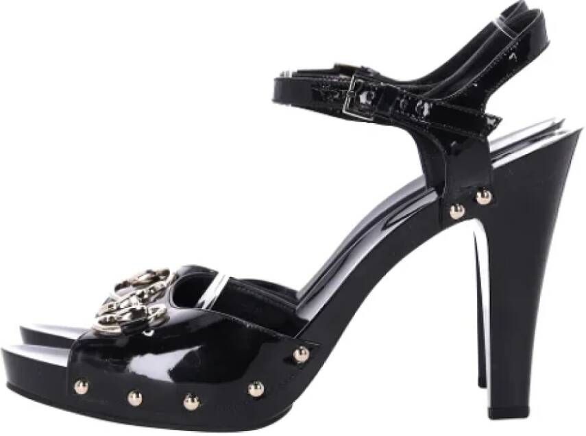 Gucci Vintage Pre-owned Leather heels Black Dames