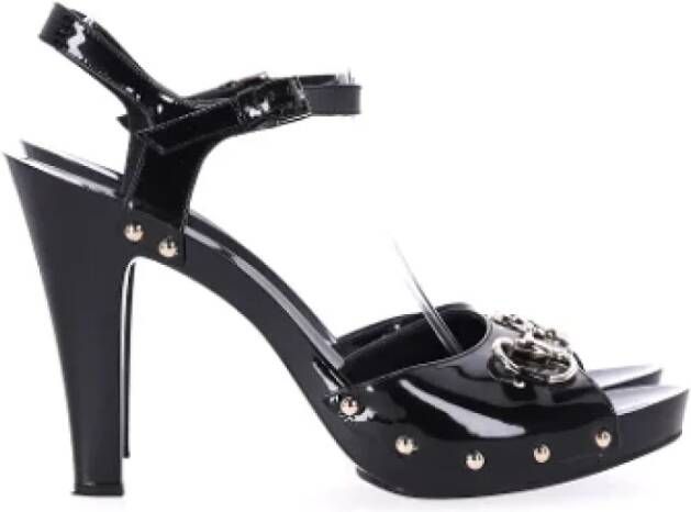 Gucci Vintage Pre-owned Leather heels Black Dames