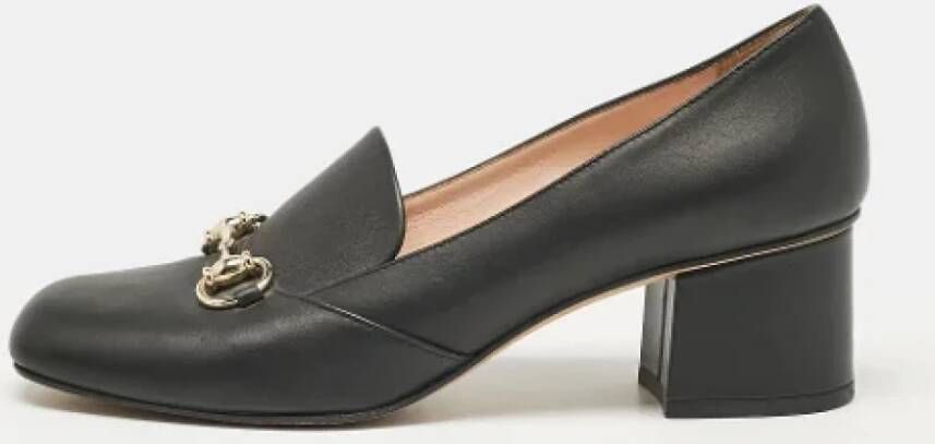 Gucci Vintage Pre-owned Leather heels Black Dames