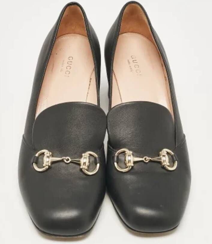 Gucci Vintage Pre-owned Leather heels Black Dames
