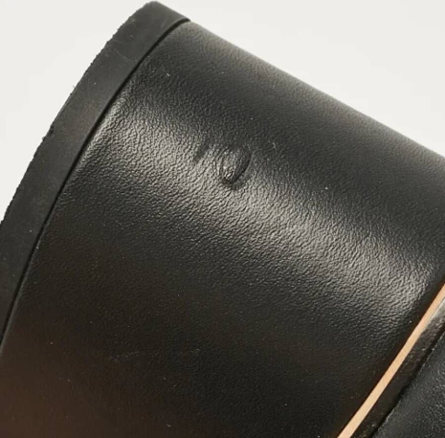 Gucci Vintage Pre-owned Leather heels Black Dames
