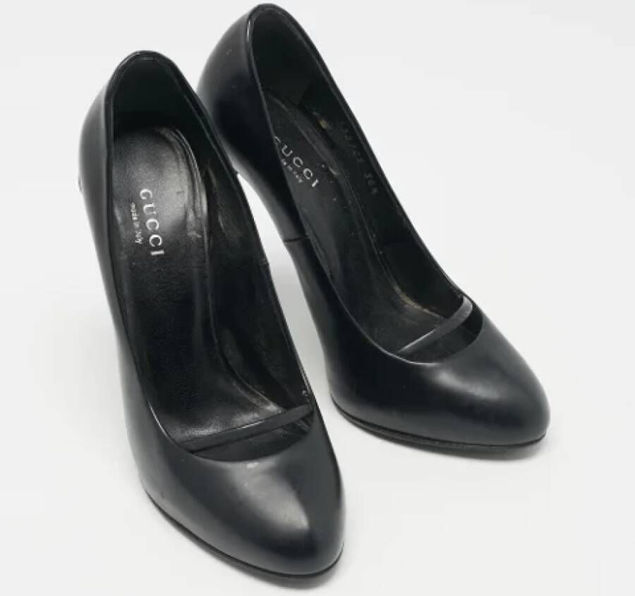Gucci Vintage Pre-owned Leather heels Black Dames