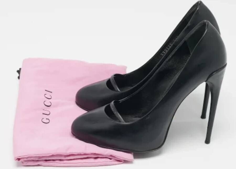 Gucci Vintage Pre-owned Leather heels Black Dames